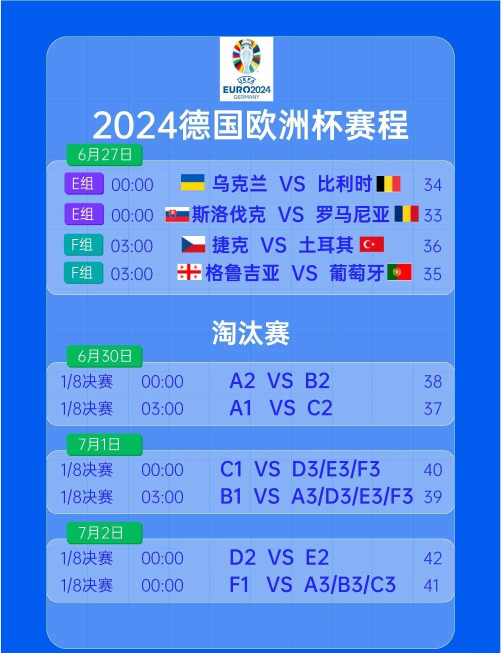 欧洲杯赛程安排公布，强强对话引人期待